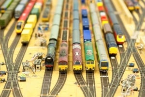 modelbouw treinplaat hijsen